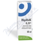 Hyabak 0. 15% gtt.  10ml