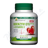 Koenzym Q10 Forte 60mg +Vitamín E tob. 60+60 Bio-Ph