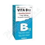 Vita B12 + kyselina listová 1 mg/400mcg tbl. 100