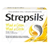 Strepsils Med a Citron 0. 6mg/1. 2mg 36 pastilek
