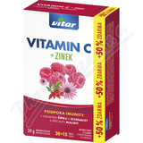 VITAR Vitamin C+zinek+echinacea+šípek tbl. 30+15