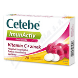 Cetebe ImunActiv Vit. C+zinek 20 cucacích pastilek