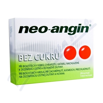 Neo-Angin bez cukru 24 pastilek