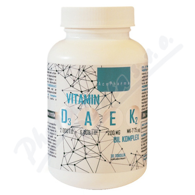 AcePharma Vitamin D3-A-E-K2 oil komplex tob.30