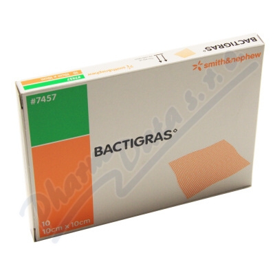 Krytí Bactigras antisept.s mastí 10x10cm-10ks