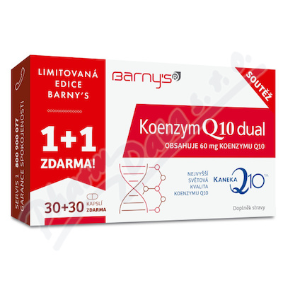 Barnys Koenzym Q10 Dual 60mg 1+1 cps.60