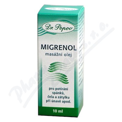 Migrenol - masážní olej 10ml Dr.Popov