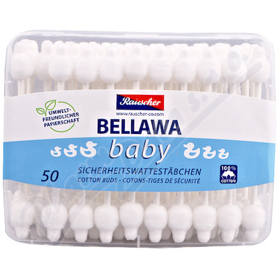 Vatové tyčinky Bellawa pro kojence 56ks